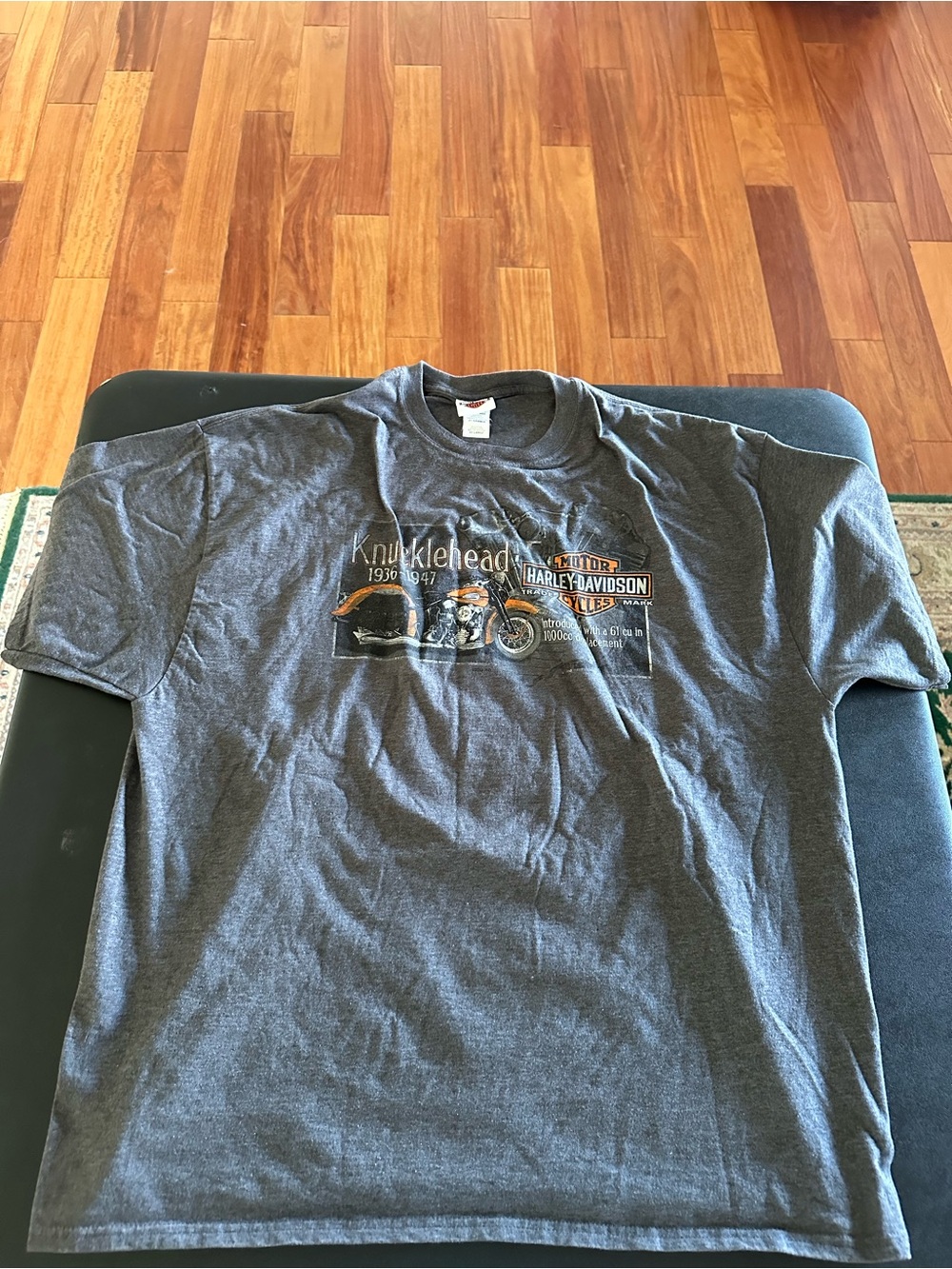 Harley-Davidson Men’s Gray Knucklehead Graphic T-Shirt Size 3XL